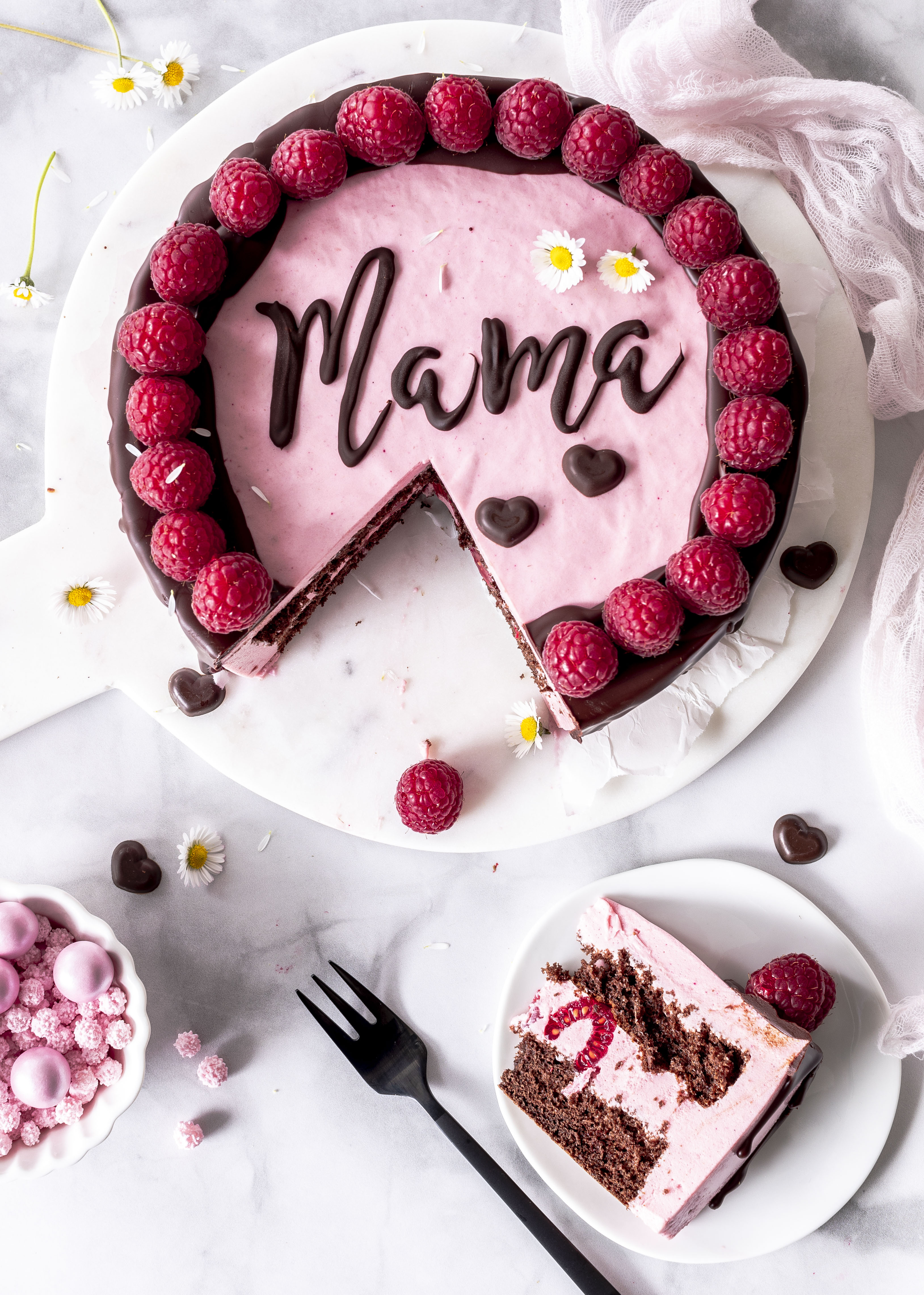 Himbeermousse Torte zum Muttertag | Emma's Lieblingsstücke